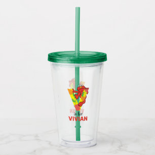 Elmo Alphabet V Vegetable Acrylic Tumbler