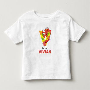 Elmo Alphabet V Vegetable Toddler T-Shirt