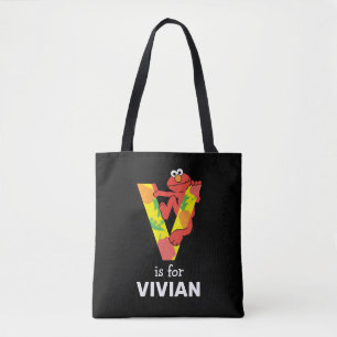 Elmo Alphabet   V Vegetable Tote Bag