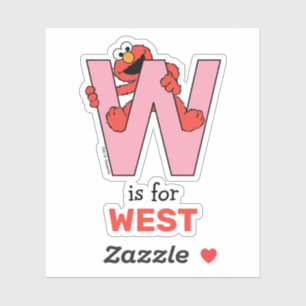 Elmo Alphabet   W Pink