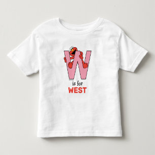 Elmo Alphabet   W Pink Toddler T-Shirt