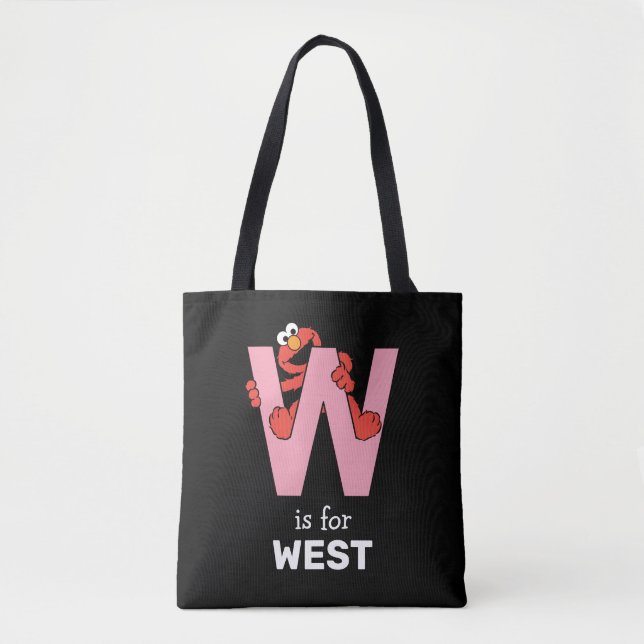 Elmo Alphabet | W Pink Tote Bag (Front)