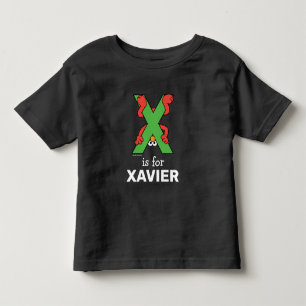 Elmo Alphabet   X Green Toddler T-Shirt