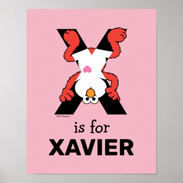 Elmo Alphabet | X Xray Poster (Front)