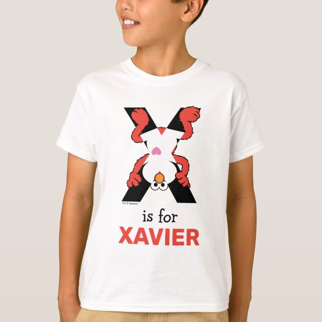 Elmo Alphabet | X Xray T-Shirt (Front)