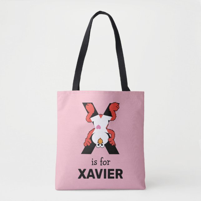 Elmo Alphabet | X Xray Tote Bag (Front)