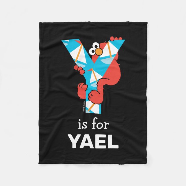 Elmo Alphabet | Y Yacht Fleece Blanket (Front)