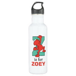 Elmo Alphabet Z Teal 710 Ml Water Bottle