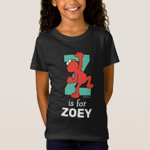 Elmo Alphabet Z Teal T-Shirt