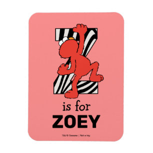 Elmo Alphabet Z Zebra Magnet