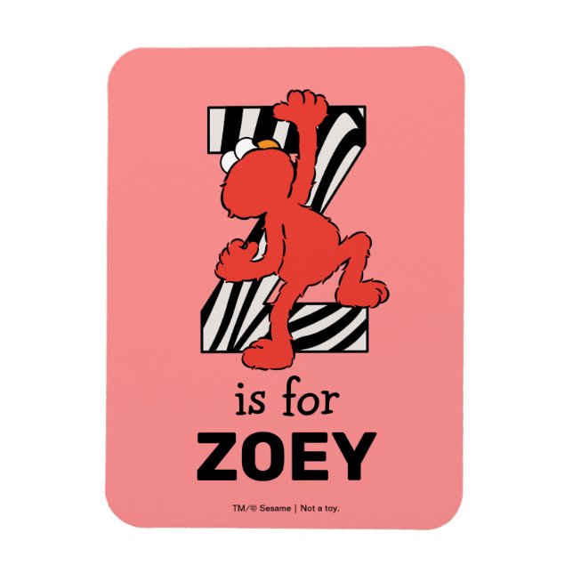 Elmo Alphabet | Z Zebra Magnet (Vertical)
