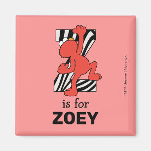 Elmo Alphabet Z Zebra Magnet