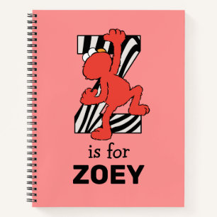 Elmo Alphabet   Z Zebra Notebook
