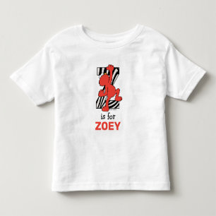 Elmo Alphabet   Z Zebra Toddler T-Shirt