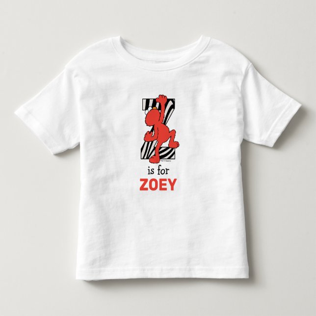 Elmo Alphabet | Z Zebra Toddler T-Shirt (Front)