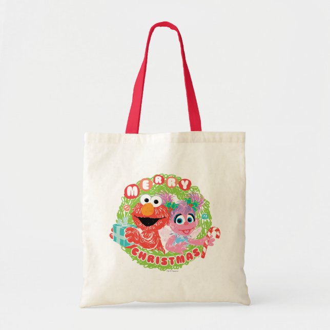 Elmo and Abby Scribble Tote Bag (Front)