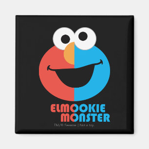 Elmo and Cookie Half Face Magnet