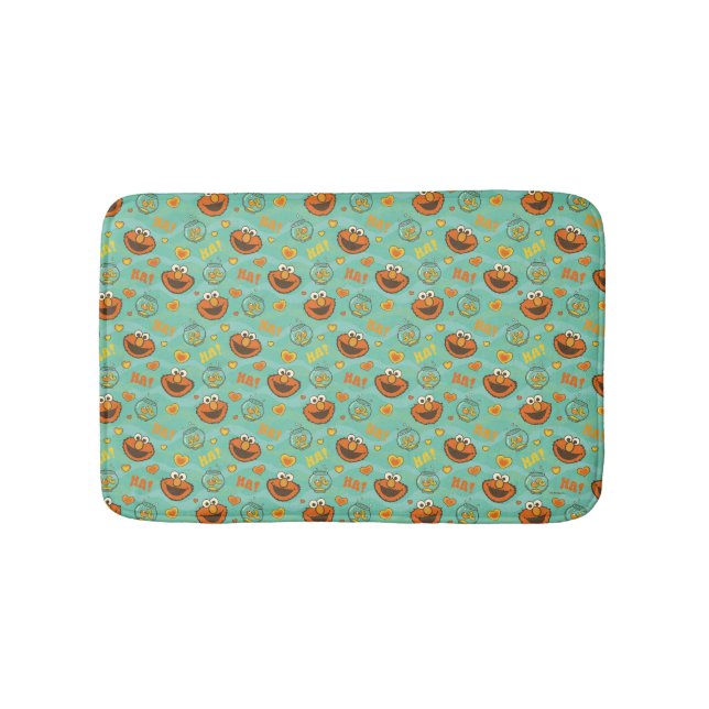 Elmo and Goldfish Pattern Bath Mat (Front)