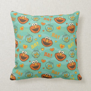 Elmo and Goldfish Pattern Cushion