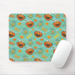 Elmo and Goldfish Pattern Mouse Mat