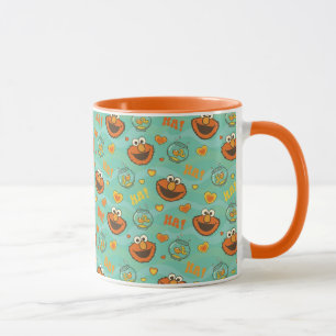 Elmo and Goldfish Pattern Mug