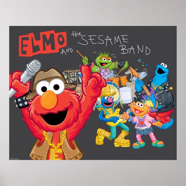Elmo and the Sesame Band Poster (Front)
