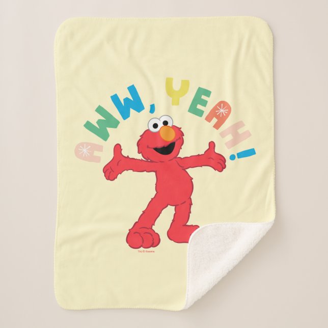 Elmo | Aww, Yeah! Sherpa Blanket (Front)