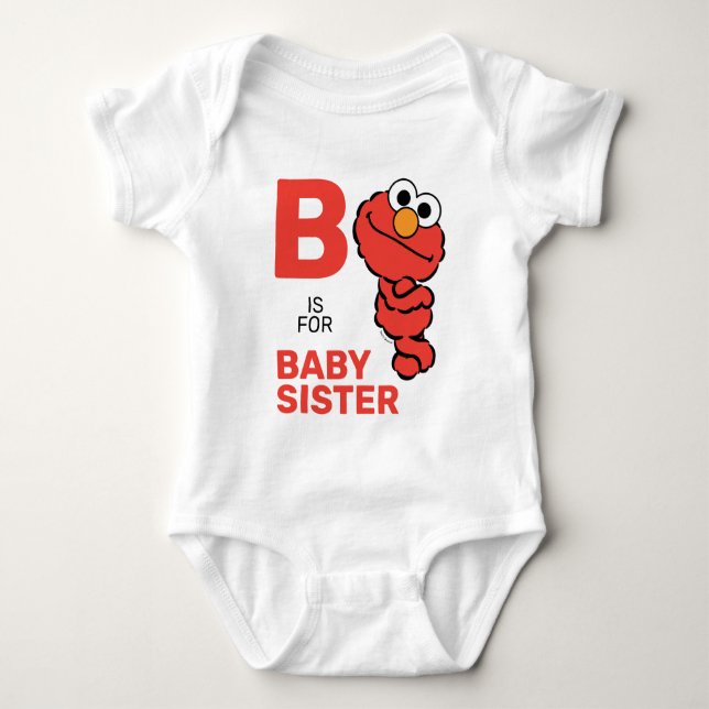Elmo | B is for Baby Sister Bodysuit (Front)