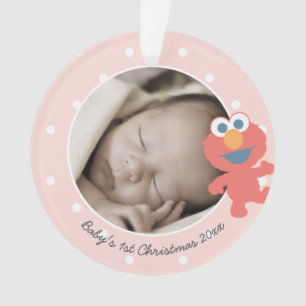 Elmo Baby's First Christmas - Add Your Name Ornament