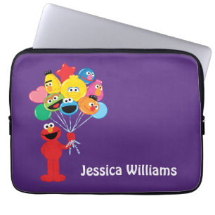 Elmo Balloons Add Your Name Laptop Sleeve