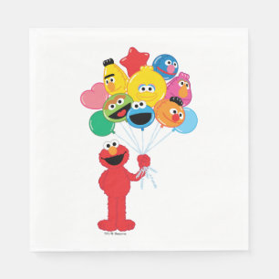 Elmo Balloons Napkin