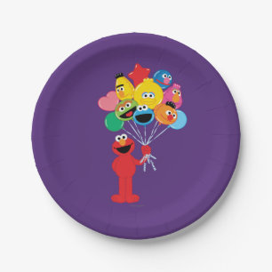 Elmo Balloons Paper Plate