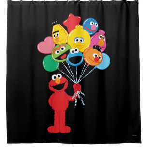 Elmo Balloons Shower Curtain