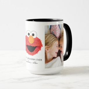Elmo Big Face   Best Grandma - Photo Mug