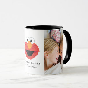 Elmo Big Face Best Grandpa - Photo Mug