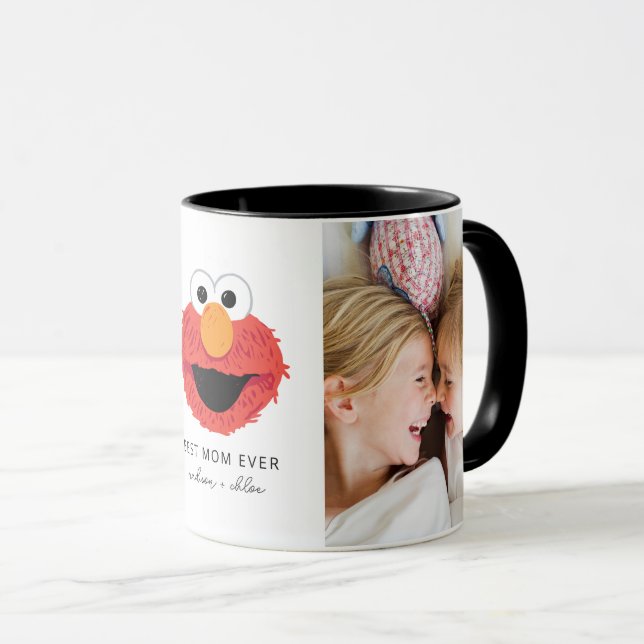 Elmo Big Face | Best Mum - Photo Mug (Front Right)