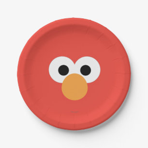 Elmo Big Face Paper Plate