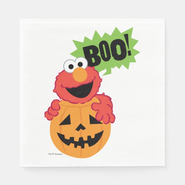 Elmo - Boo Napkin (Front)