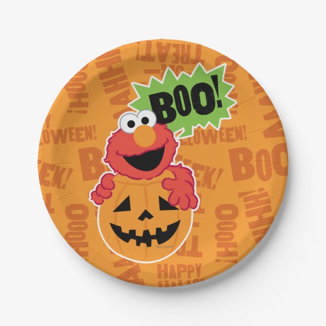 Elmo - Boo Paper Plate (Front)