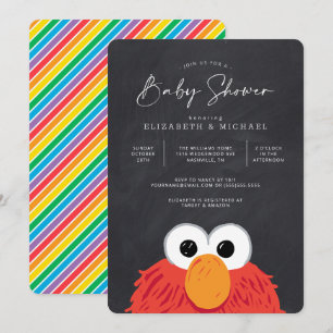 Elmo Chalkboard Baby Shower Invitation