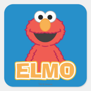 Elmo Classic Style Square Sticker