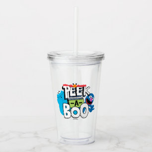 Elmo, Cookie & Grover Peek-a-Boo Acrylic Tumbler