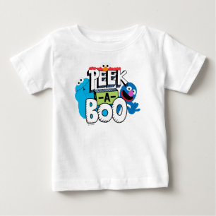 Elmo, Cookie & Grover   Peek-a-Boo Baby T-Shirt