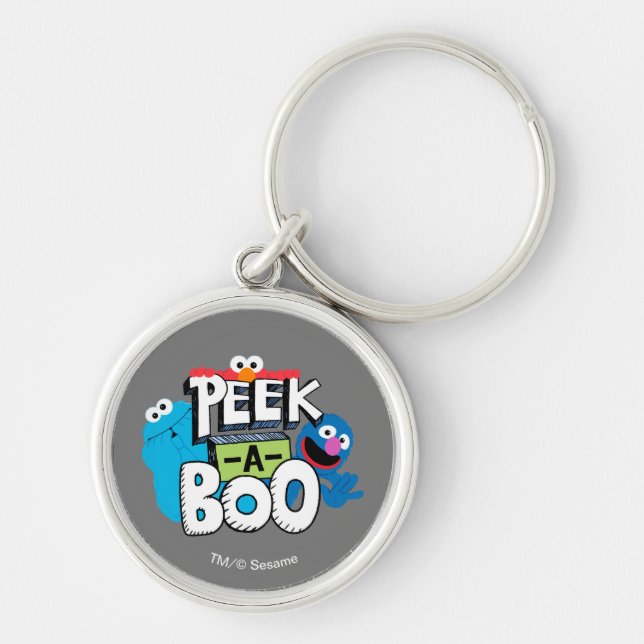 Elmo, Cookie & Grover | Peek-a-Boo Key Ring (Front)