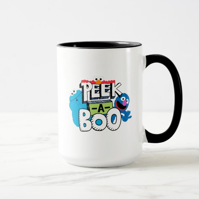 Elmo, Cookie & Grover | Peek-a-Boo Mug (Right)