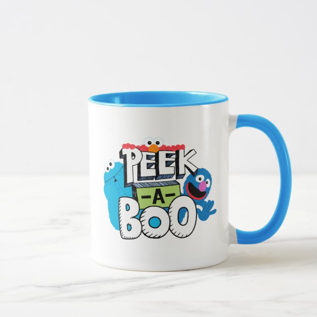 Elmo, Cookie & Grover | Peek-a-Boo Mug (Right)