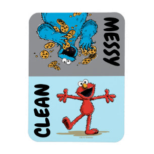 Elmo & Cookie Monster "Clean or Dirty" Dishwasher Magnet