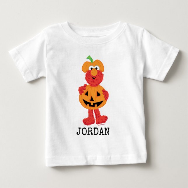 Elmo | Cute as a Pumpkin Baby T-Shirt (Front)