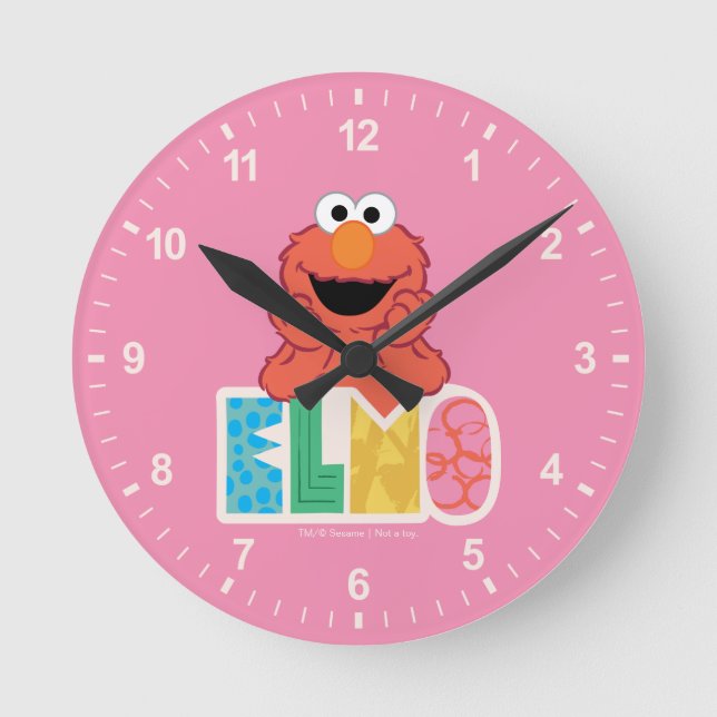 Elmo Cute & Fun Round Clock (Front)