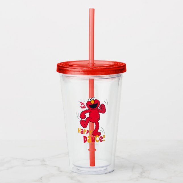 Elmo | Do the Happy Dance Acrylic Tumbler (Front)